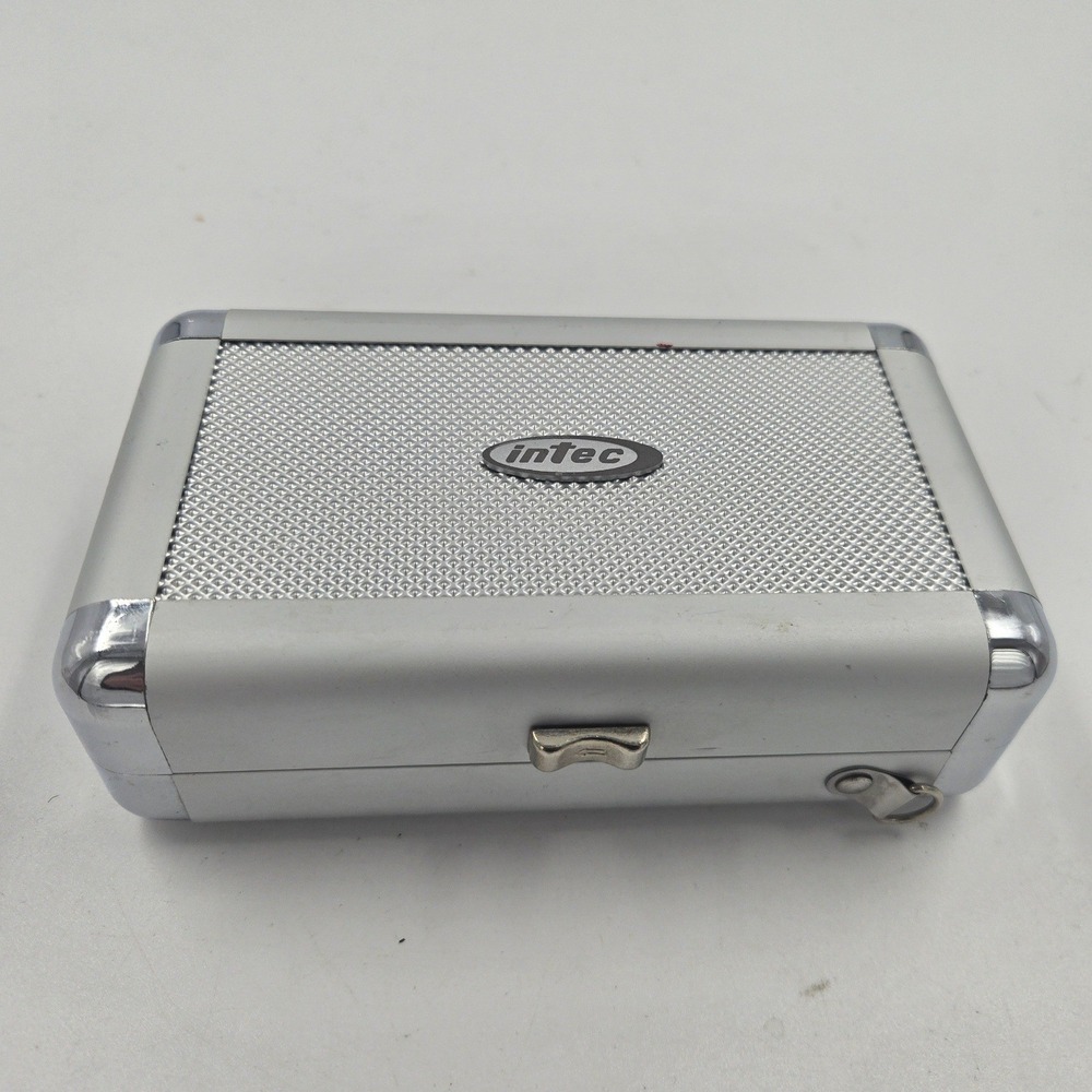Intec Aluminum Hard Shell Carrying Case Silver Universal Handheld Gaming Console